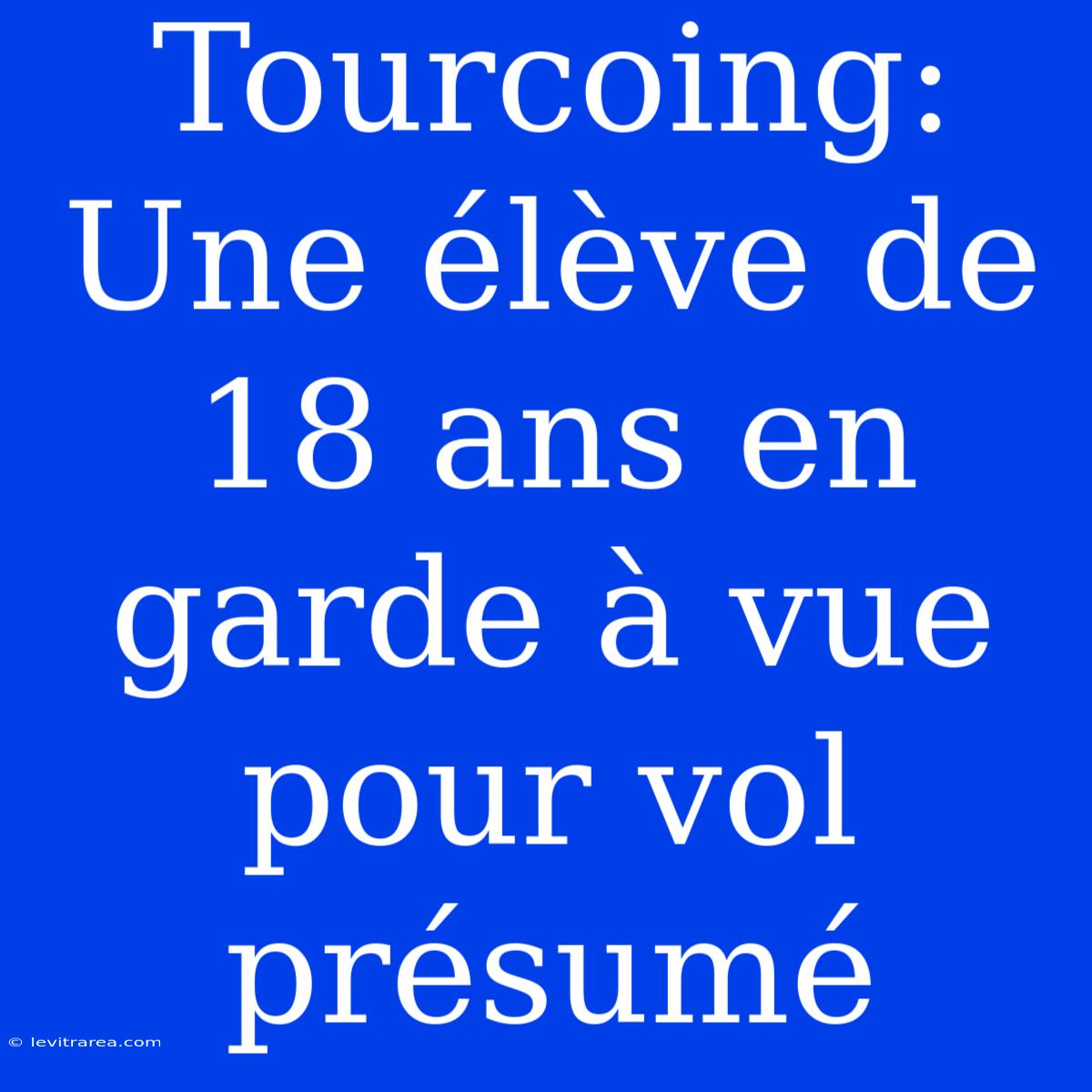 Tourcoing: Une Élève De 18 Ans En Garde À Vue Pour Vol Présumé