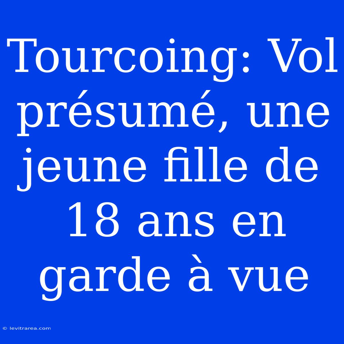 Tourcoing: Vol Présumé, Une Jeune Fille De 18 Ans En Garde À Vue