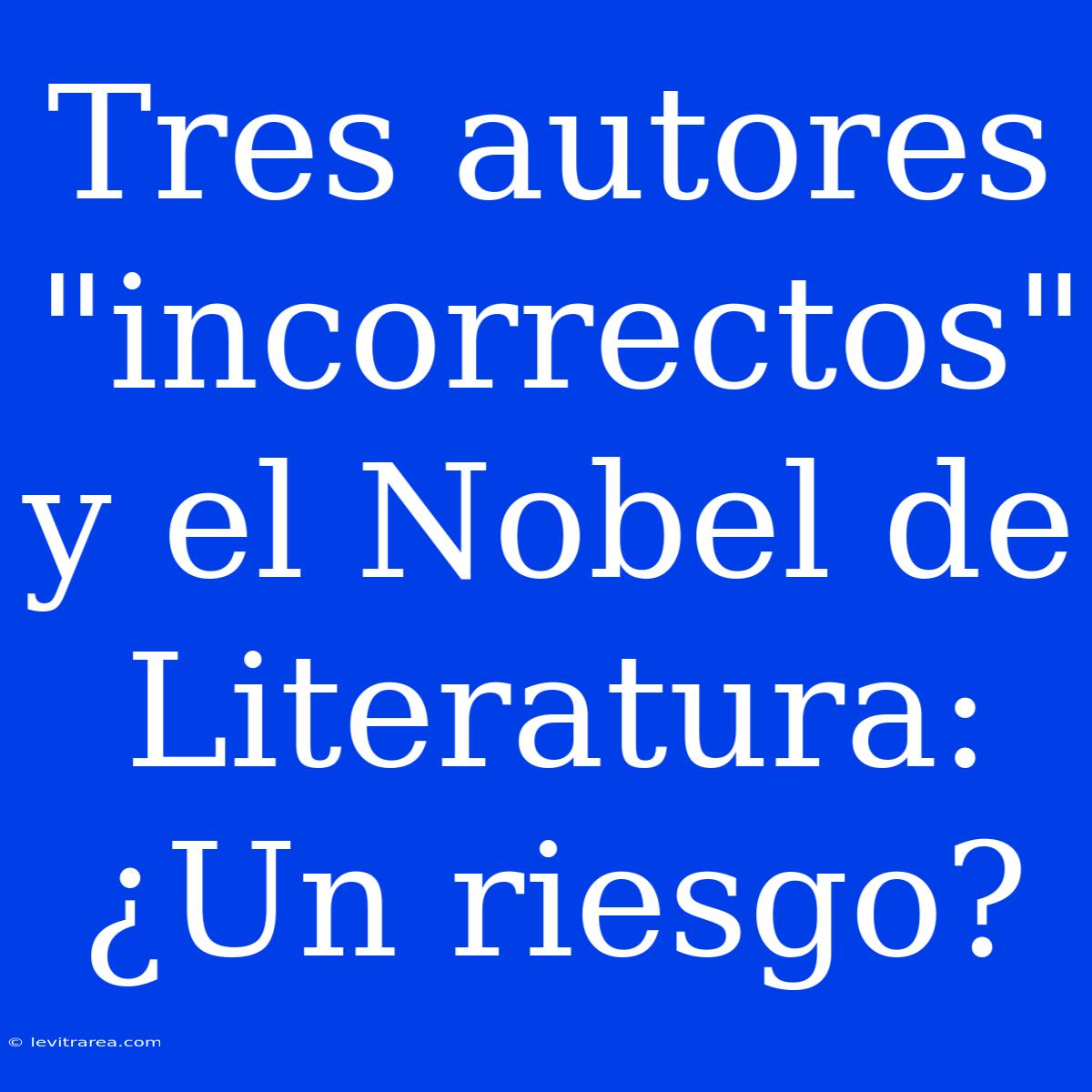 Tres Autores 