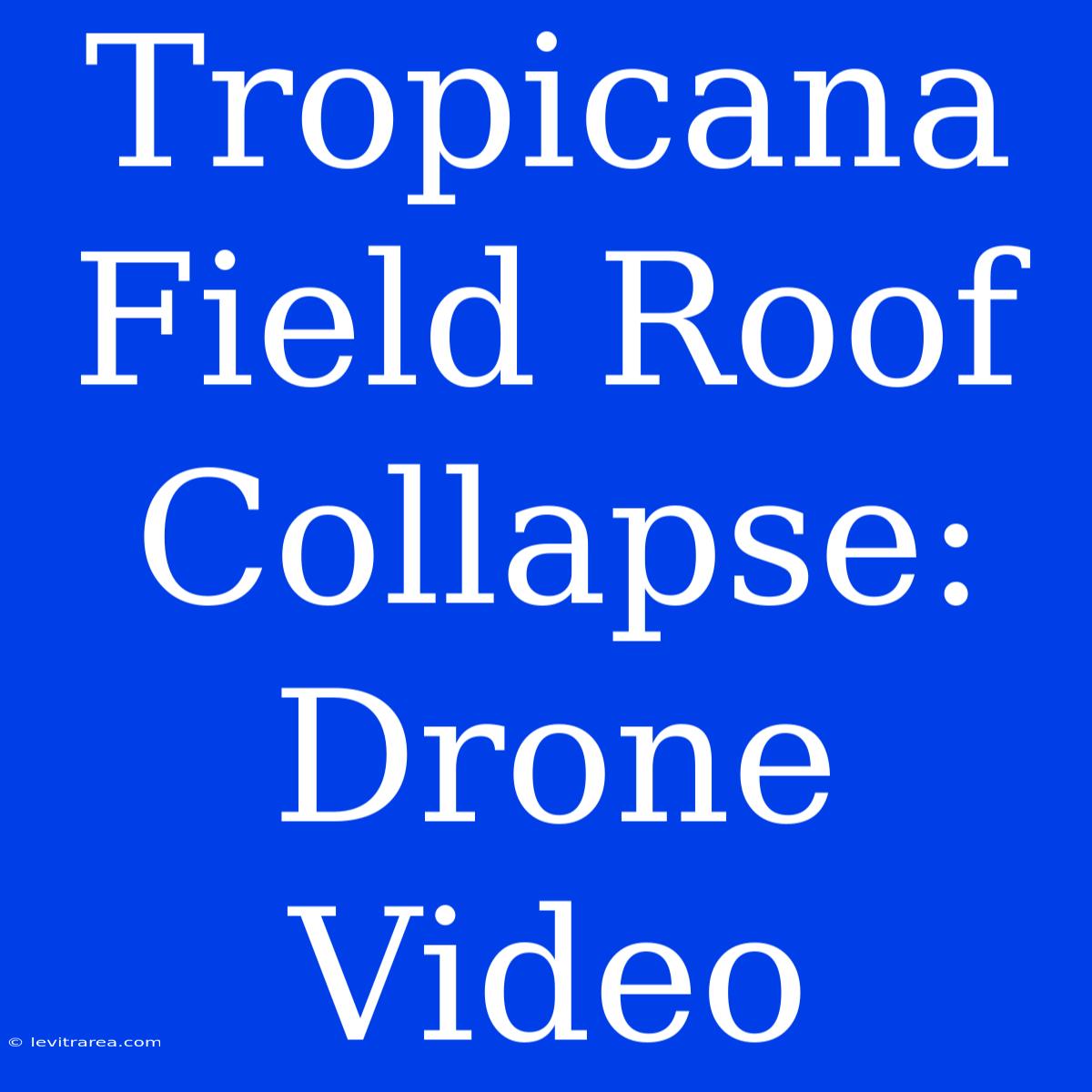 Tropicana Field Roof Collapse: Drone Video 