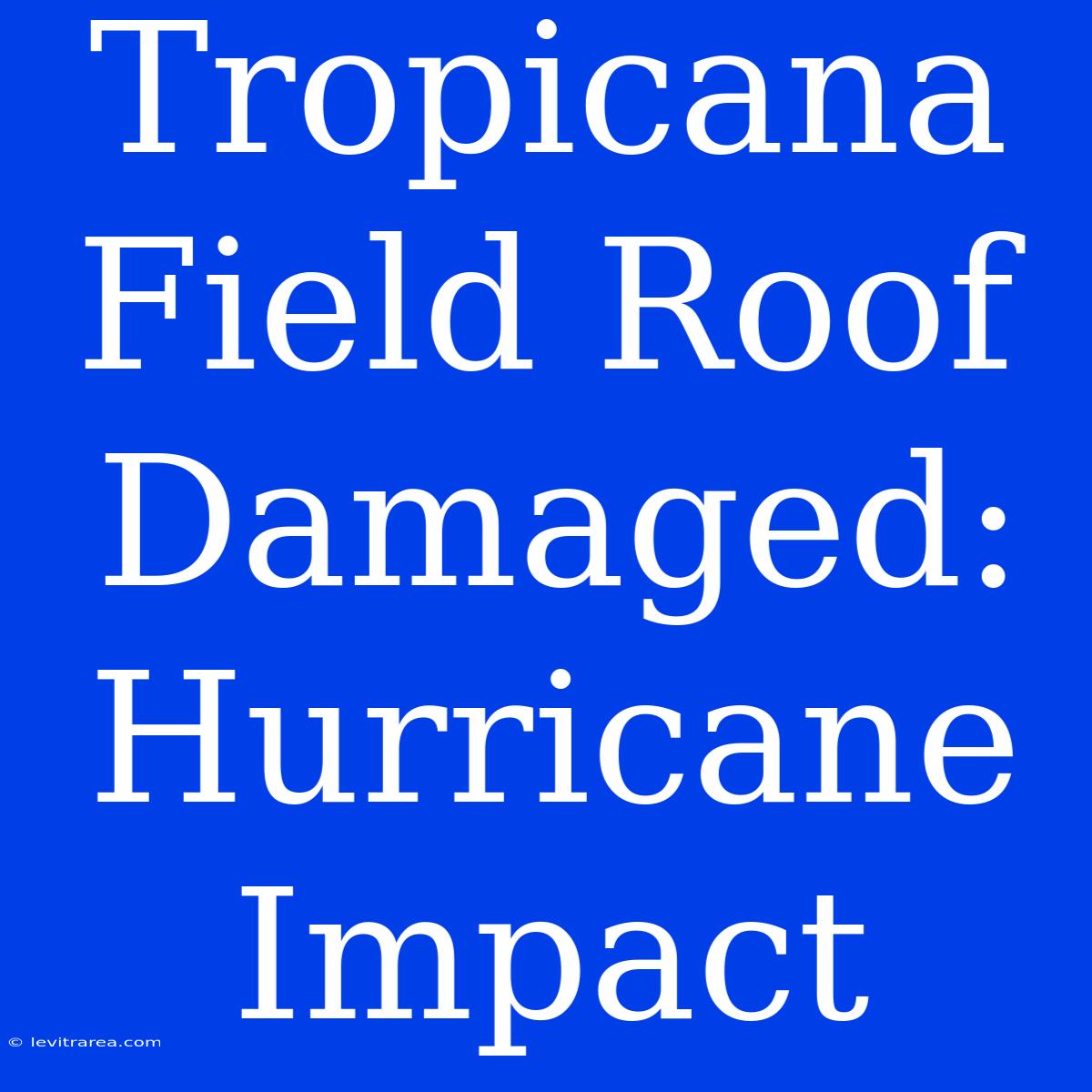 Tropicana Field Roof Damaged: Hurricane Impact