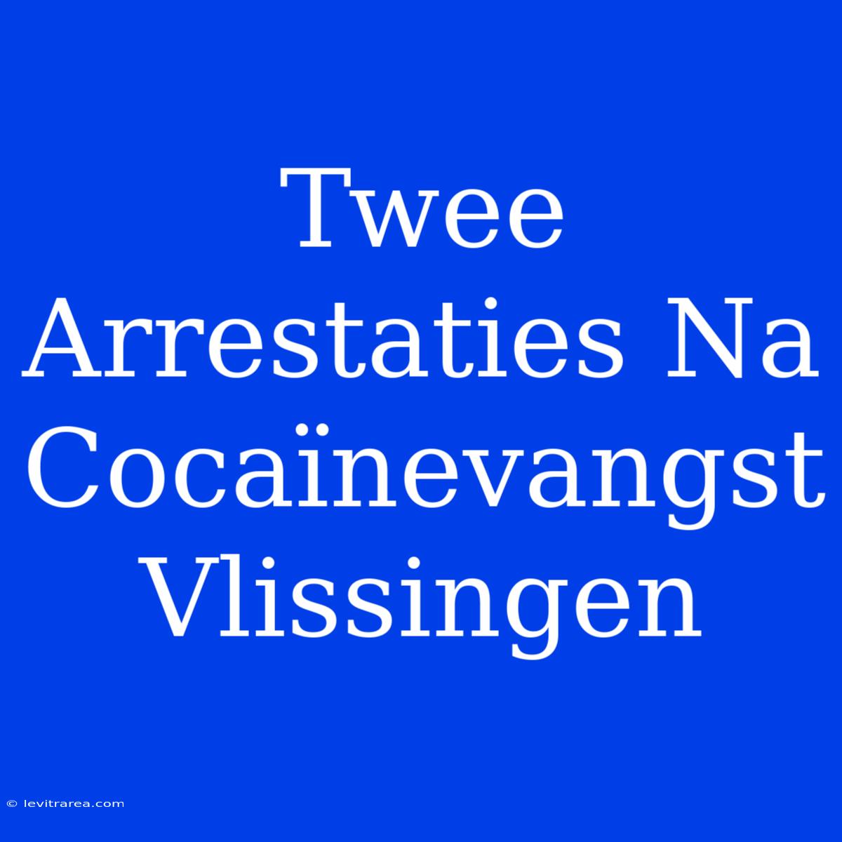 Twee Arrestaties Na Cocaïnevangst Vlissingen