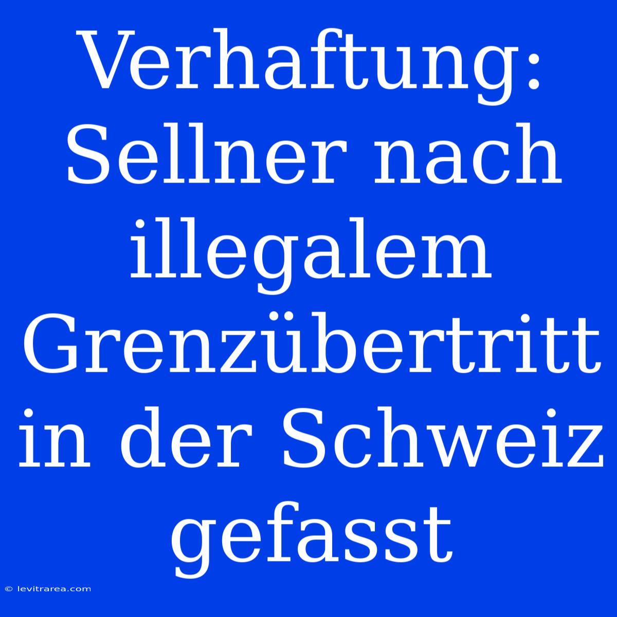 Verhaftung: Sellner Nach Illegalem Grenzübertritt In Der Schweiz Gefasst