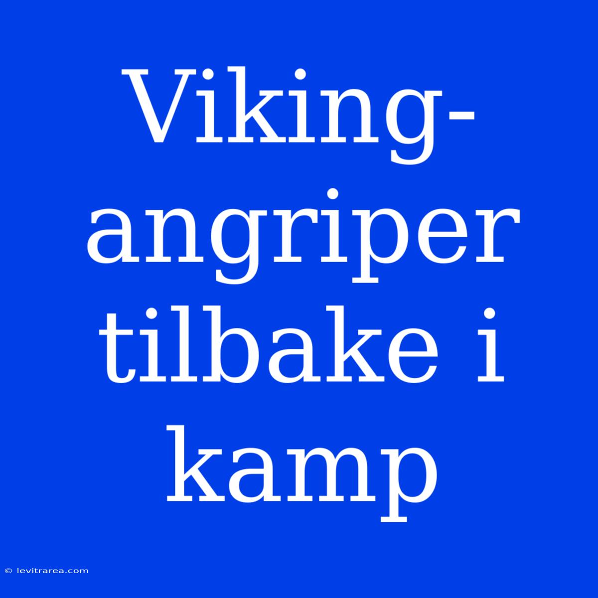 Viking-angriper Tilbake I Kamp