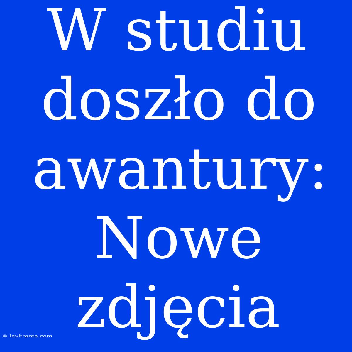 W Studiu Doszło Do Awantury: Nowe Zdjęcia