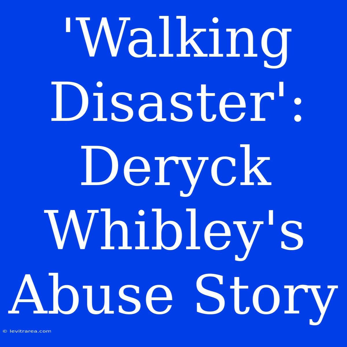 'Walking Disaster': Deryck Whibley's Abuse Story