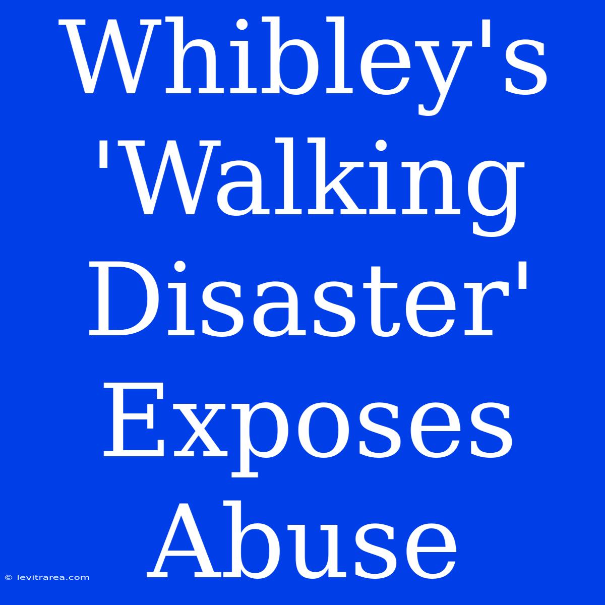 Whibley's 'Walking Disaster' Exposes Abuse