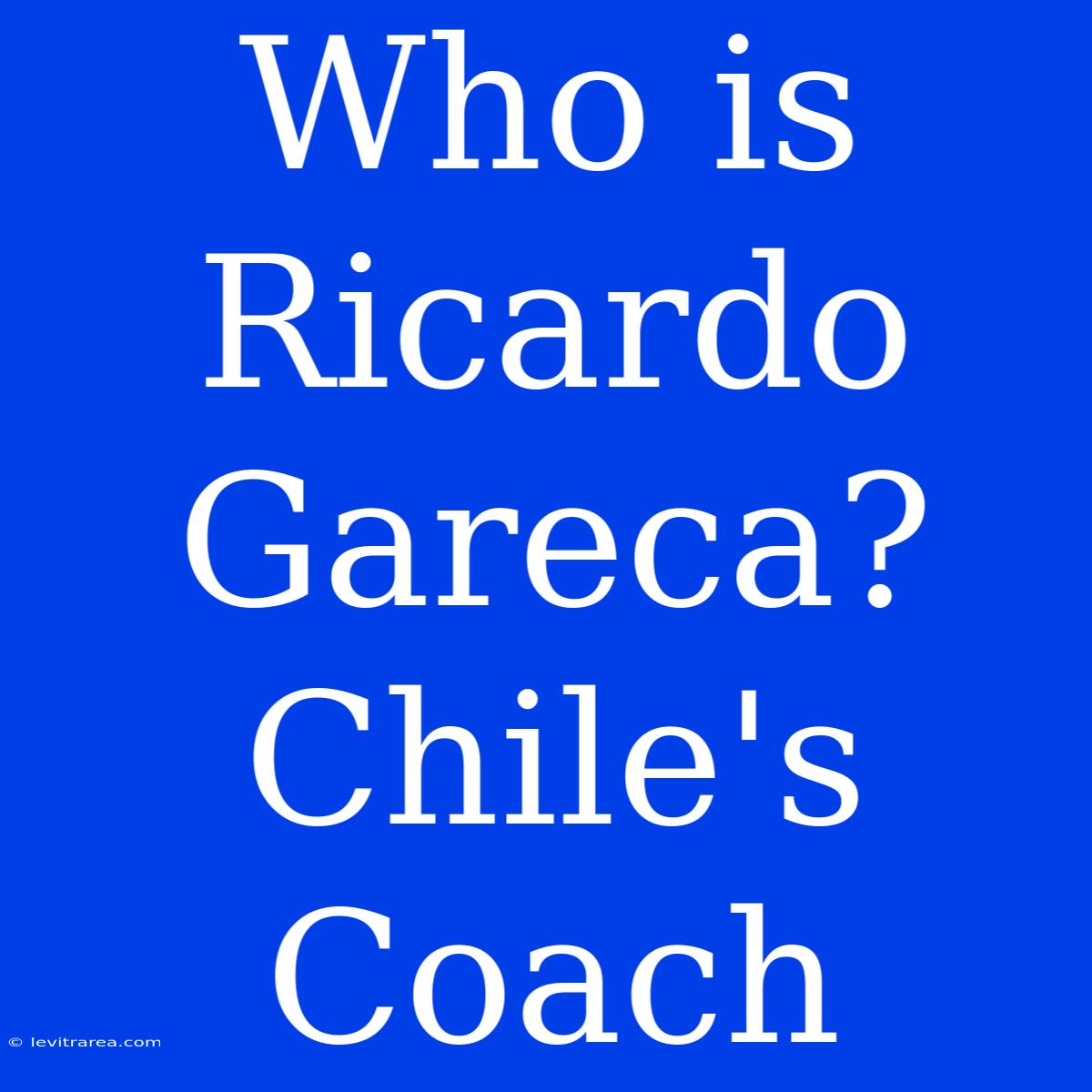 Who Is Ricardo Gareca? Chile's Coach