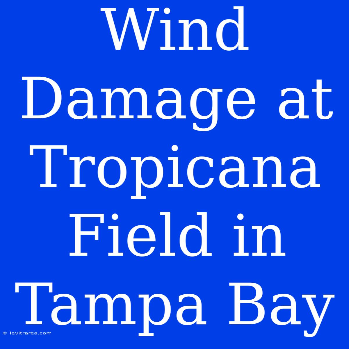 Wind Damage At Tropicana Field In Tampa Bay