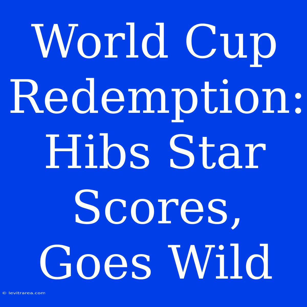 World Cup Redemption: Hibs Star Scores, Goes Wild