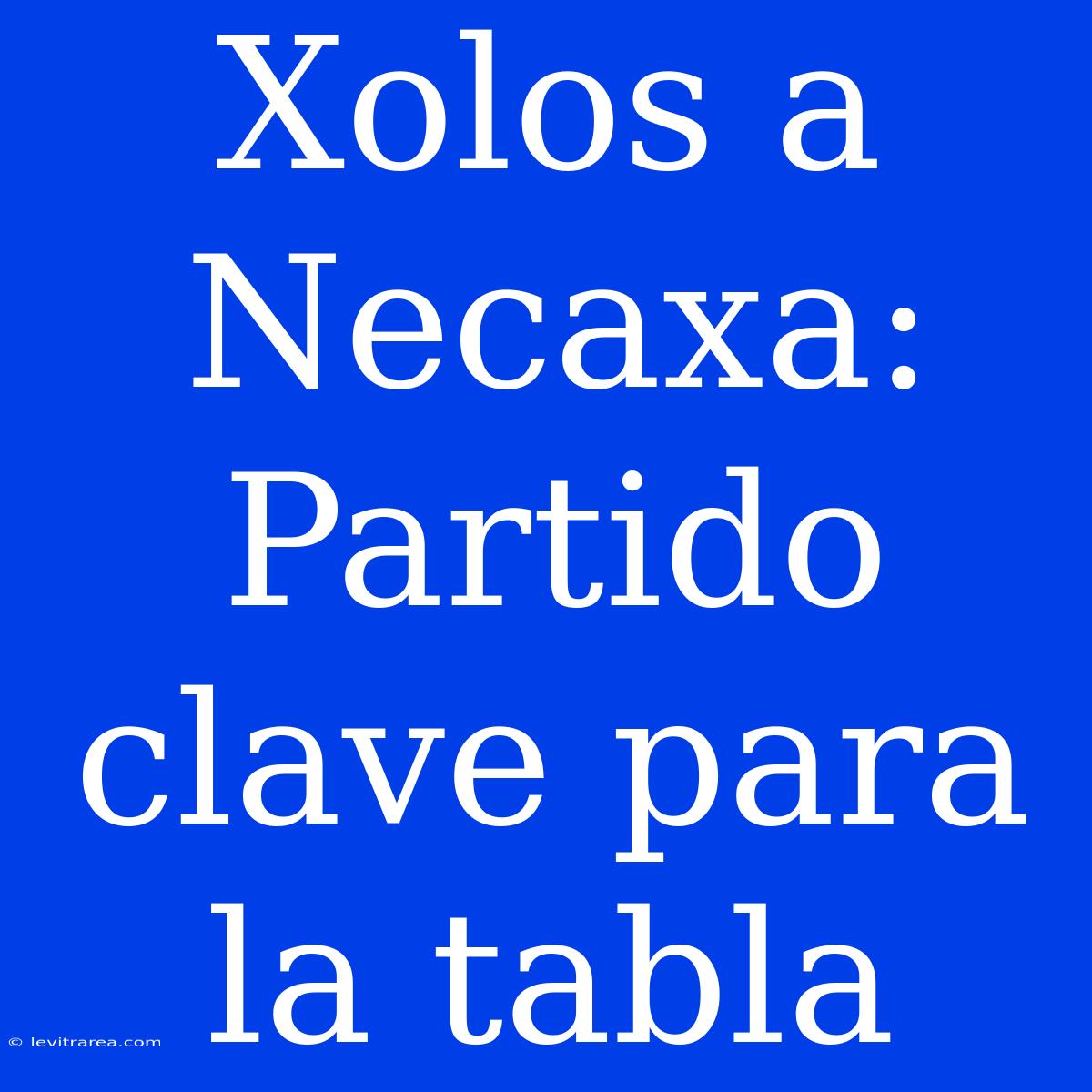 Xolos A Necaxa: Partido Clave Para La Tabla