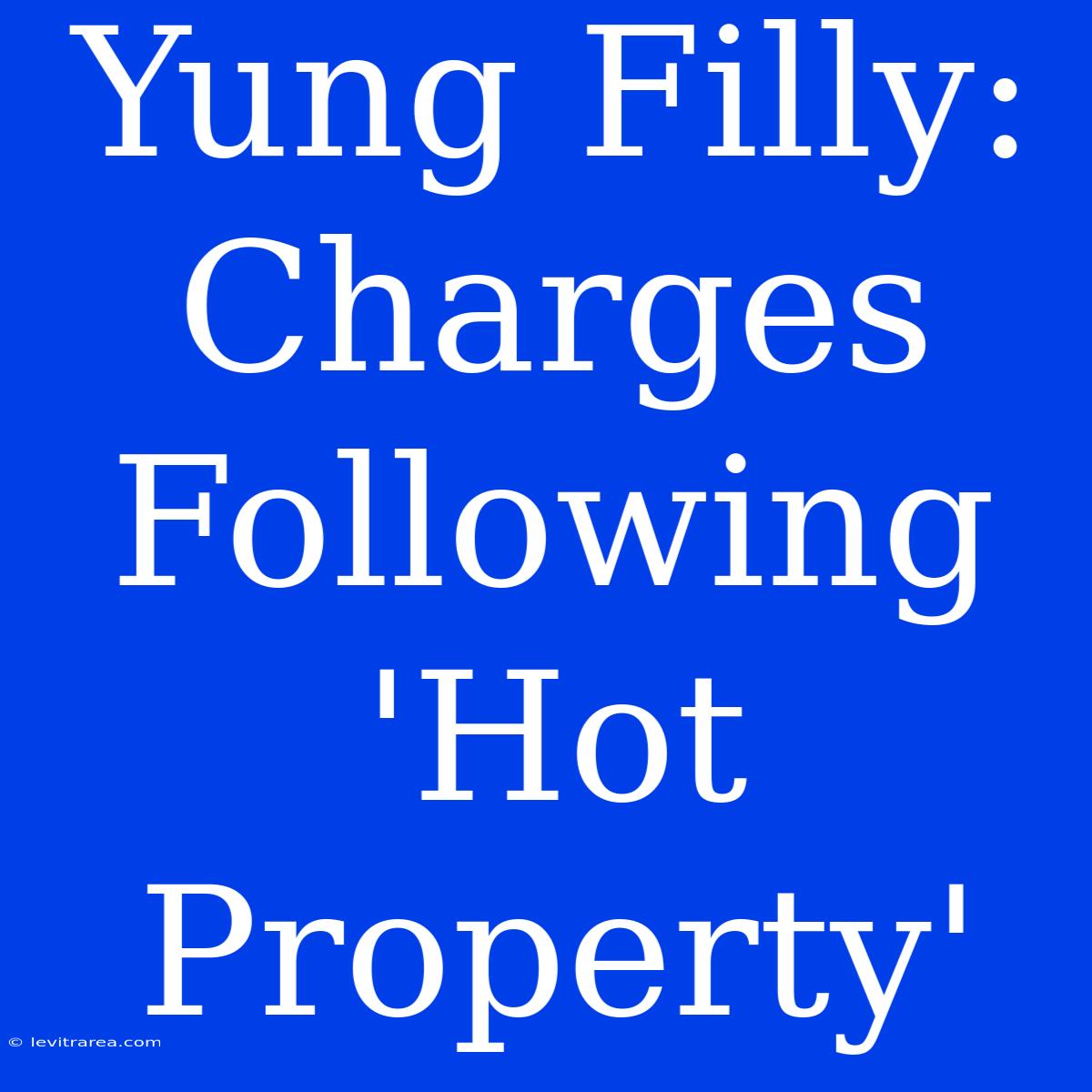 Yung Filly: Charges Following 'Hot Property' 