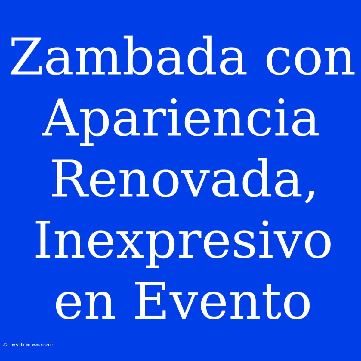 Zambada Con Apariencia Renovada, Inexpresivo En Evento