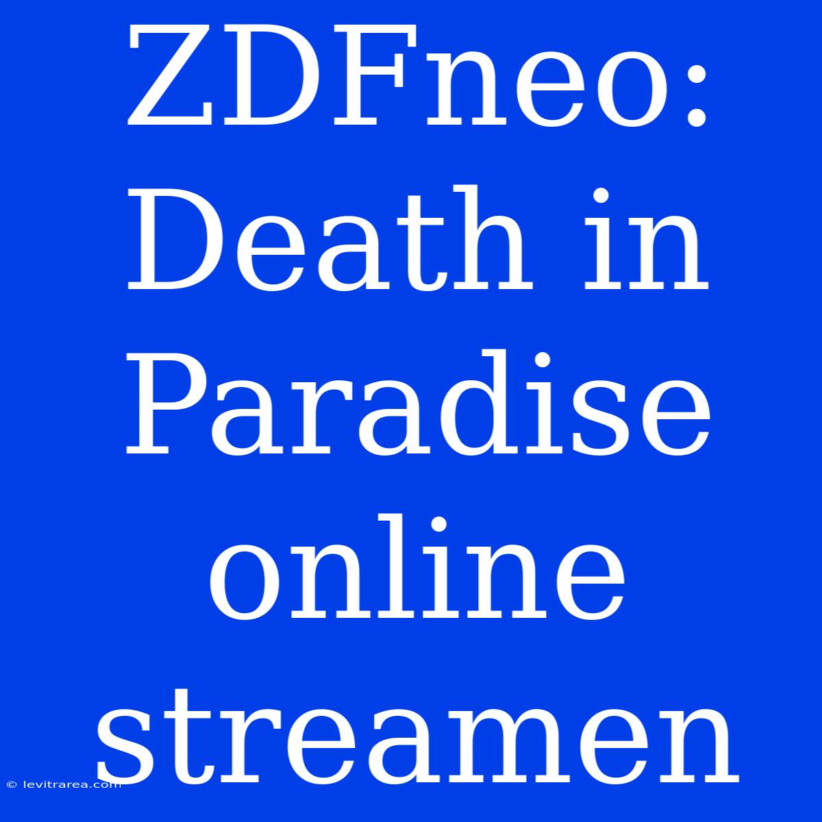 ZDFneo: Death In Paradise Online Streamen 