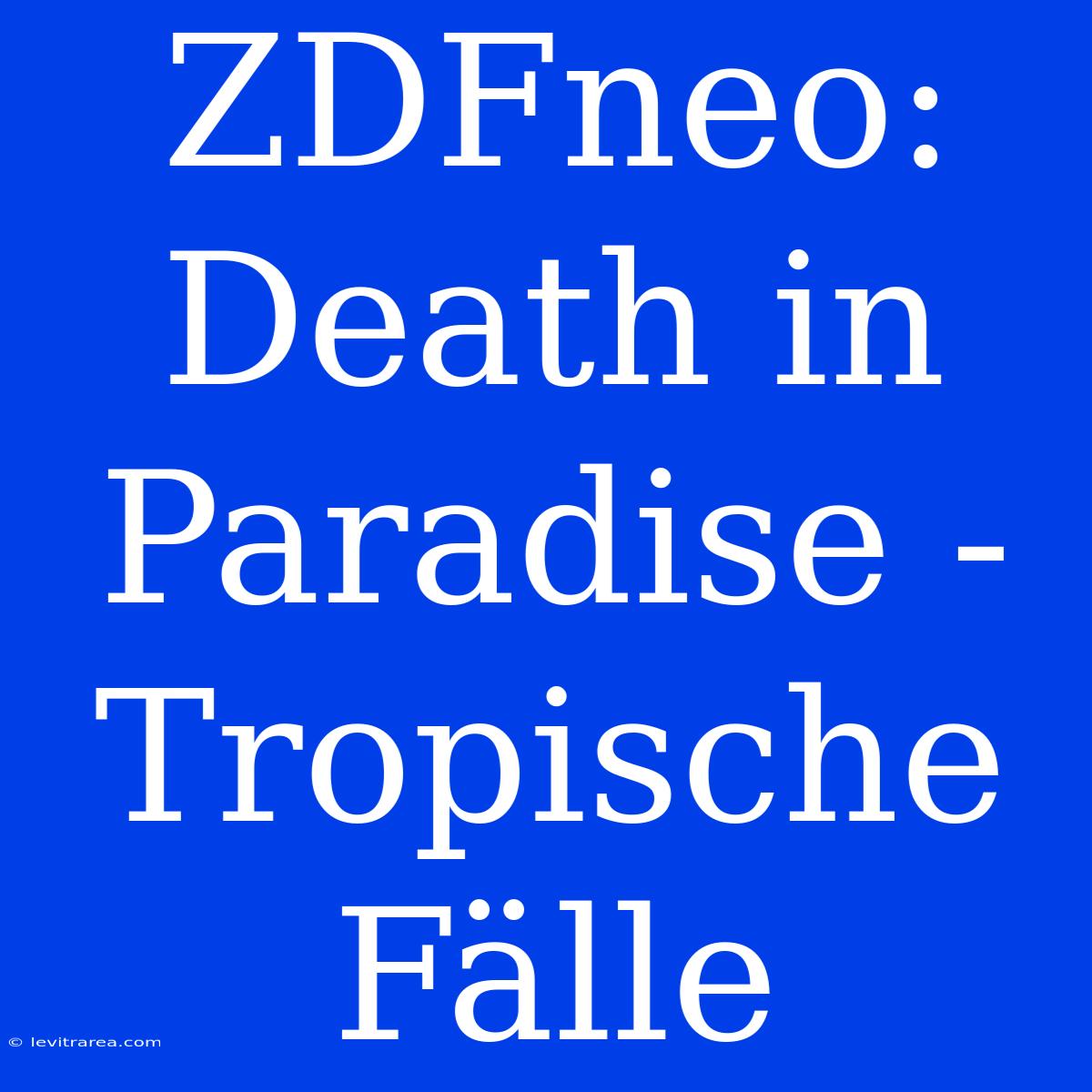 ZDFneo: Death In Paradise - Tropische Fälle