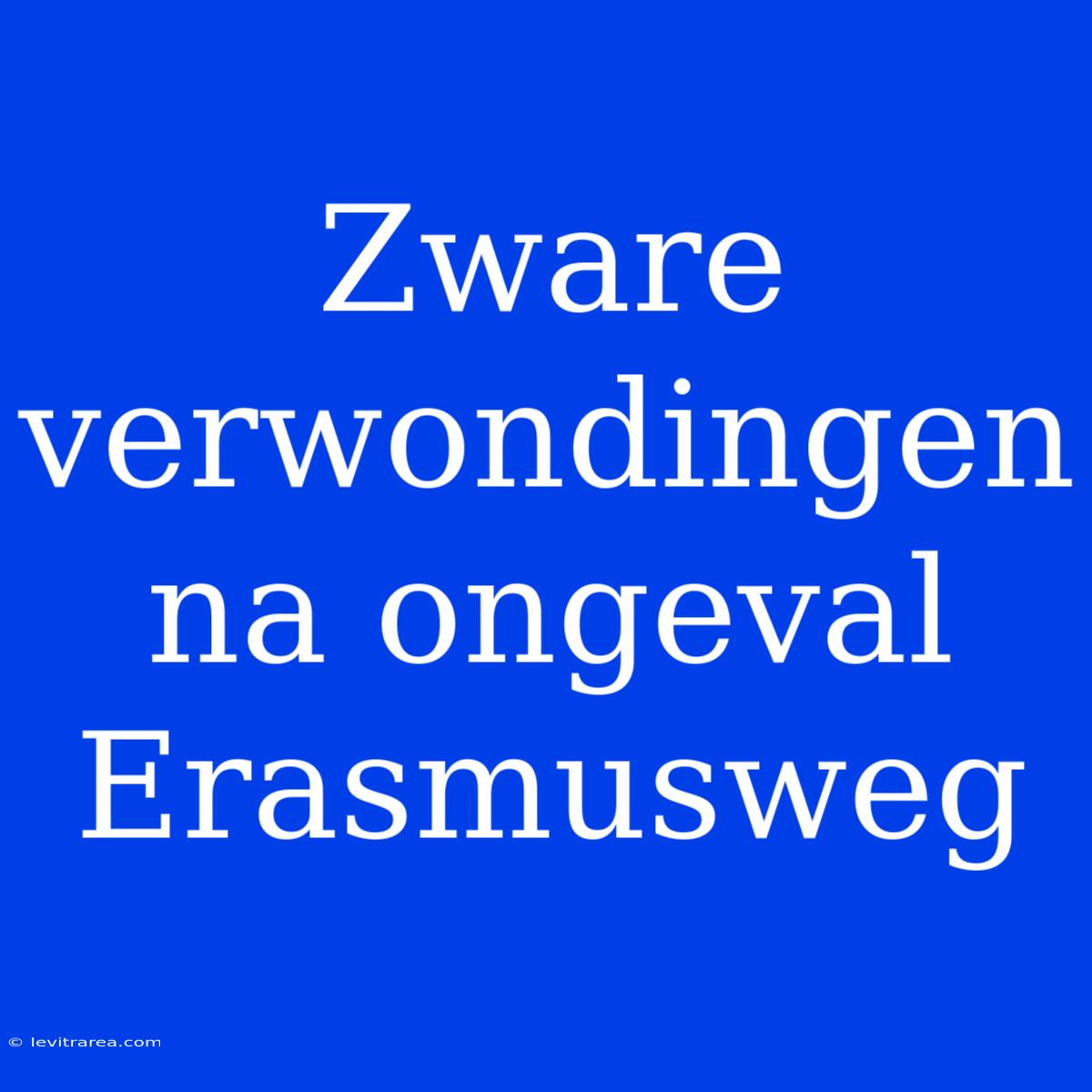 Zware Verwondingen Na Ongeval Erasmusweg